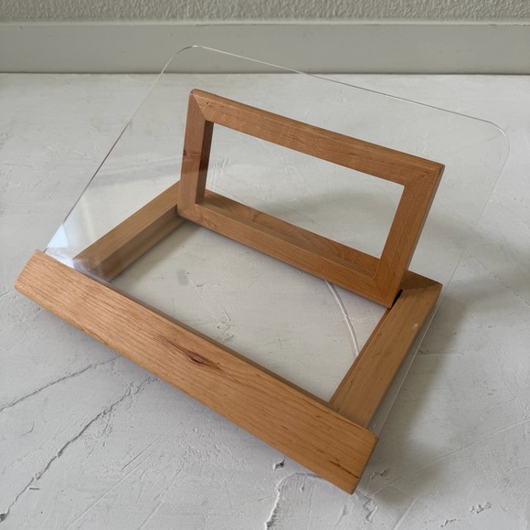 Crate and Barrel Acacia Wood Cookbook Stand - Picture 4 of 8